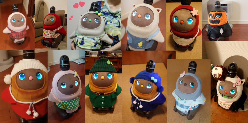 我が家のLOVOT らぼちゃんの手作りお洋服たち - ㋐LOVOT×camera 